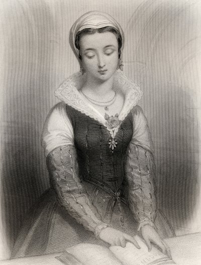Lady Jane Grey (1537-54) illustrazione da 